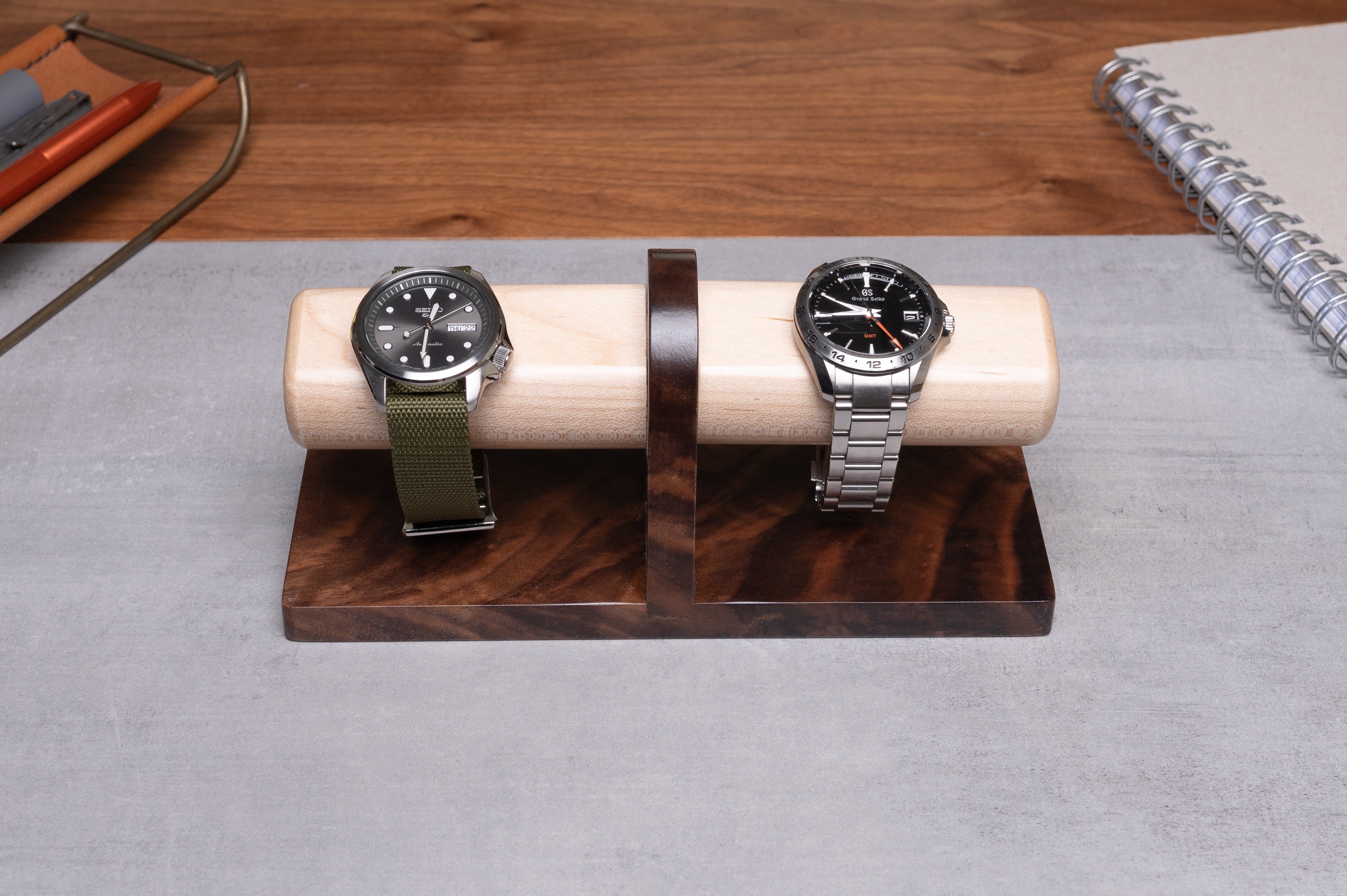 Timestand L, Solid Wood Watch Stand for 4 Watches | Form & Grain